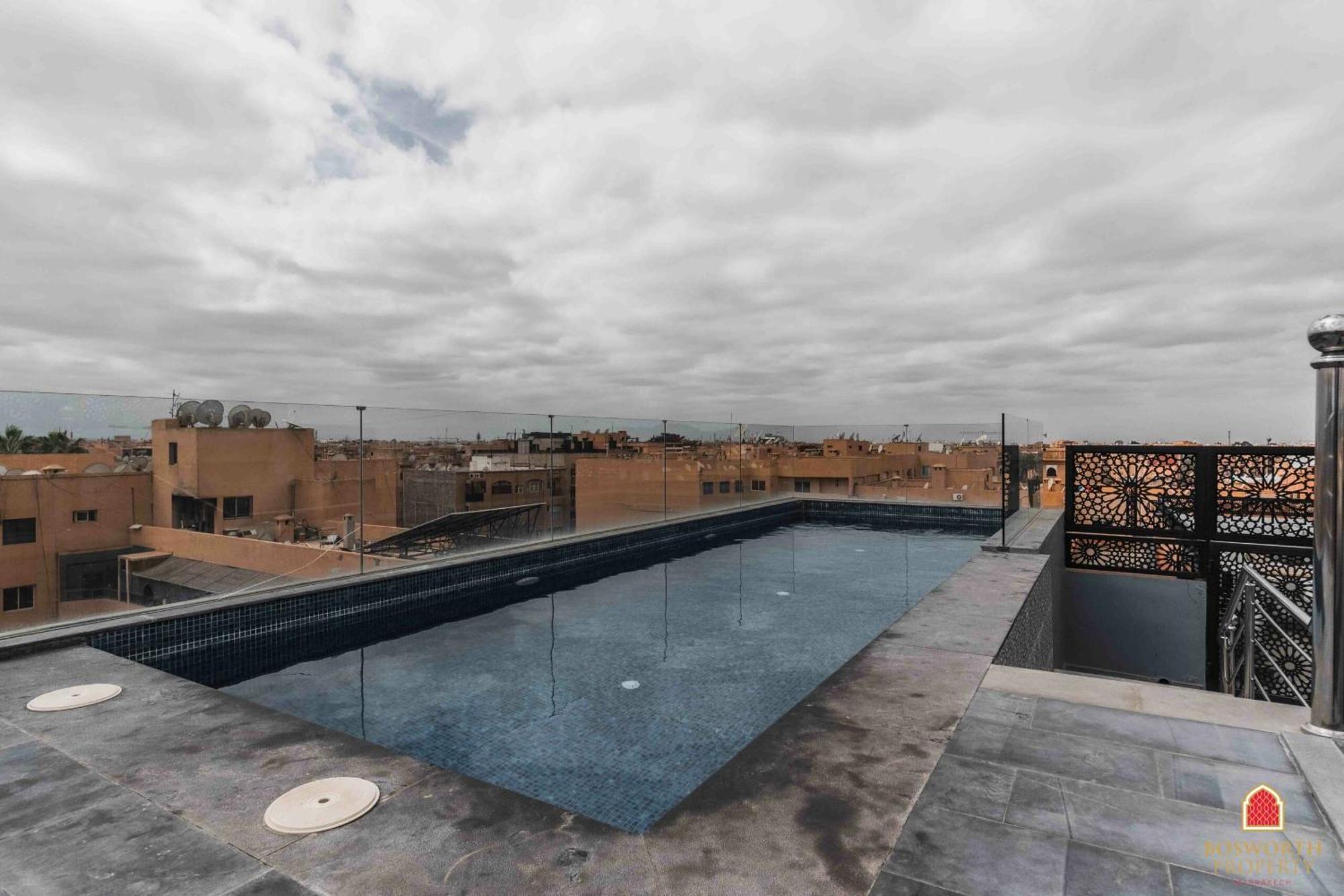 Rooftop Pool, Bright & Cozy Apartment In City Center Marrakesch Exterior foto